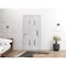 Vdomdoors Sliding Closet Bi-fold Doors 36 x 80in, Sete 6933 Nordic White, Sturdy Tracks Moldings Trims SETE6933BF-NOR-36 - alternate 2